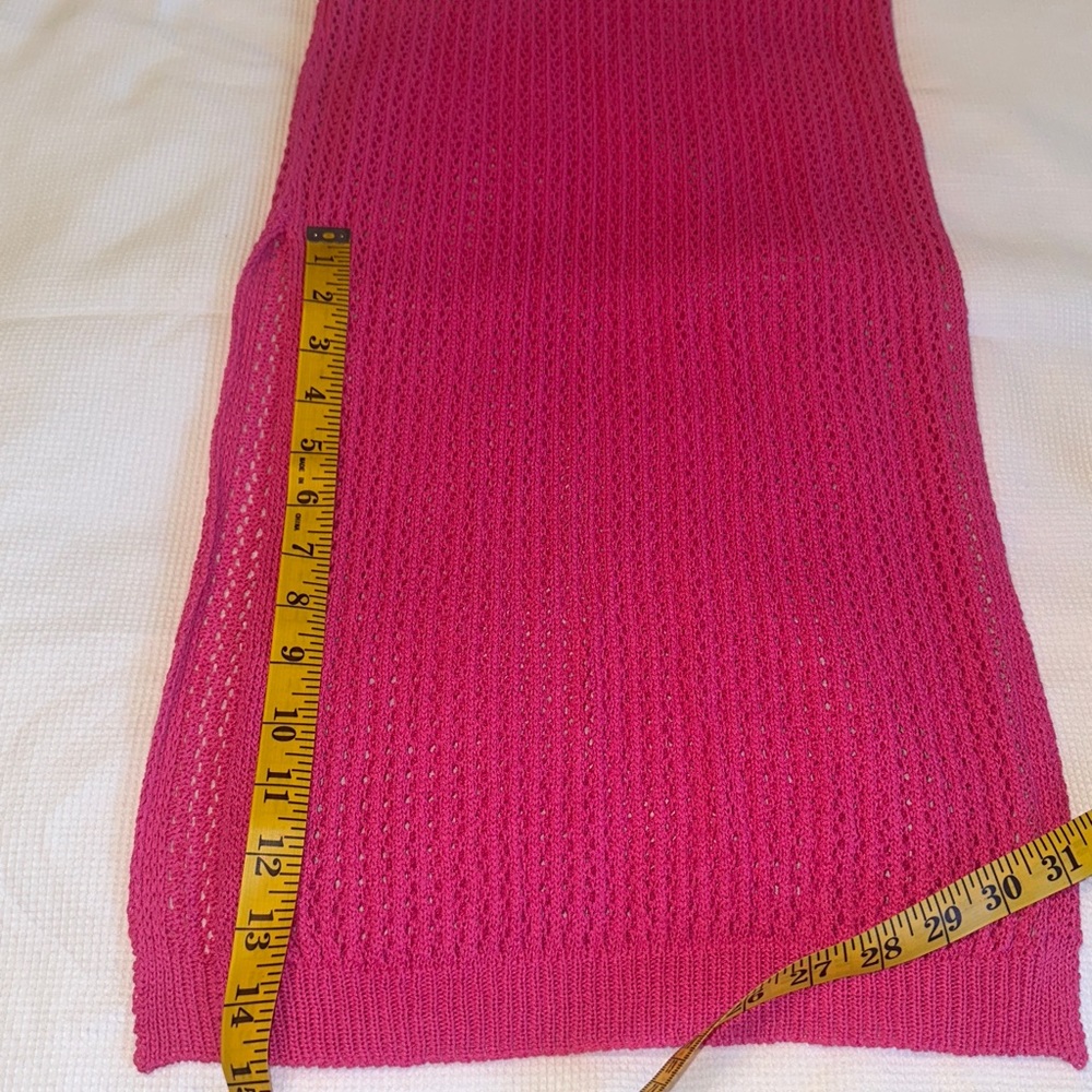 Cover up 2 pieces pink top and Skirt with Side Slip Size Small - Picture 7 of 12